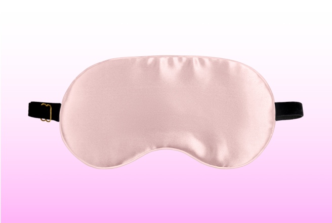 Маска для сна Somia х Ayris Silk, цвет розовая пудра