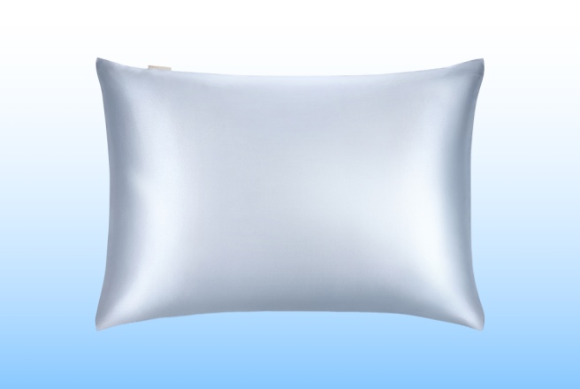 Наволочка Somia х Ayris Silk, цвет серебристо-голубой