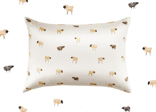 Наволочка Somia х Ayris Silk, принт овечки